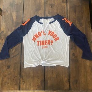 Detroit tigers crop top half sleeve